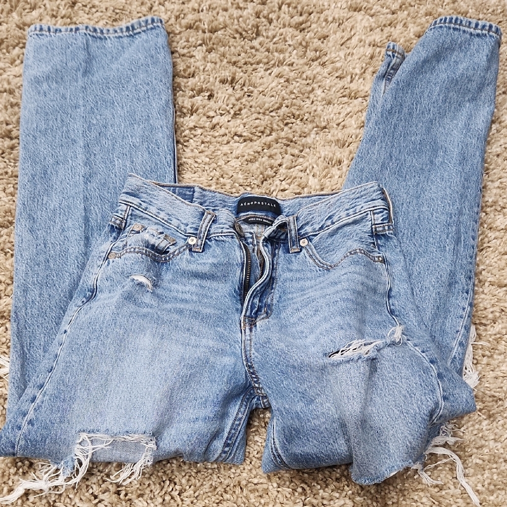 American Eagle Outfitters Blue Straight Leg Jeans